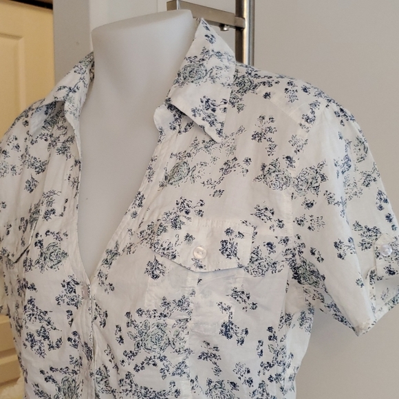 NWT Coupe light cotton floral shirt Medium Large - Picture 3 of 13